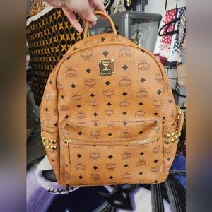 MCM Visetos monogram canvas backpack